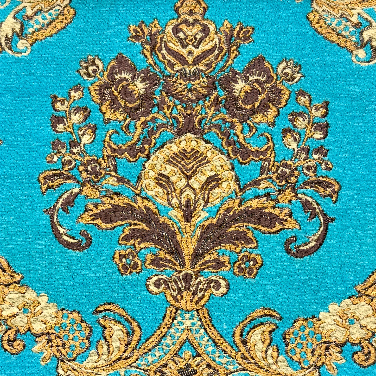 Sage Floral Damask Velvet Classic Relaxed Roman Shade, CL1195