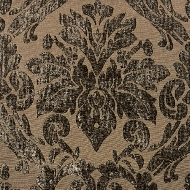 Navy Damask Velvet Classic Flat Roman Shade, CL1196