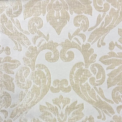Luxe Tonal Damask Velvet Drapery & Upholstery Fabric Flat Roman Shade, CL1196
