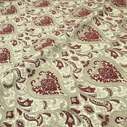 Classic Medallion Tapestry Jacquard Fabric Flat Roman Shade, CL1198