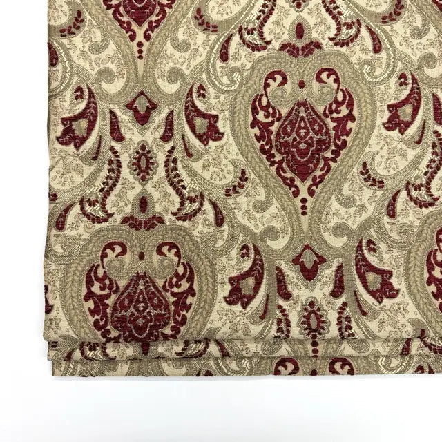 Classic Medallion Tapestry Jacquard Fabric Flat Roman Shade, CL1198