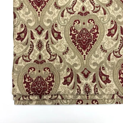 Classic Medallion Tapestry Jacquard Fabric Flat Roman Shade, CL1198