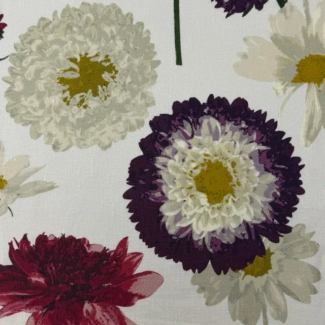 Botanical Bloom 100% Linen Floral Fabric By The Yard, 58"Width, CL1204