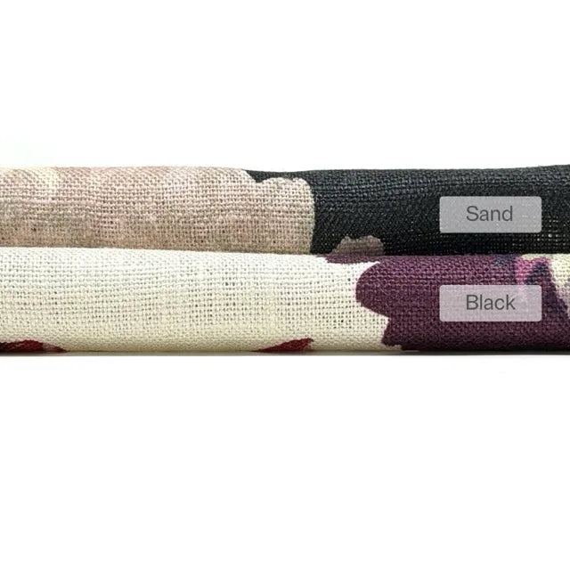 Botanical Bloom 100% Linen Floral Fabric By The Yard, 58"Width, CL1204