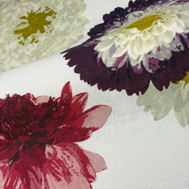 Botanical Bloom 100% Linen Floral Fabric By The Yard, 58"Width, CL1204