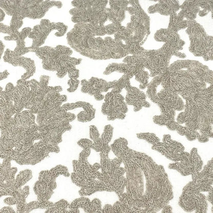 Embroidered Floral Damask Drapery Fabric by The Yard  | 54"Width | CL1208
