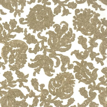 Embroidered Floral Damask Drapery Fabric by The Yard  | 54"Width | CL1208