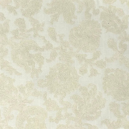 Embroidered Floral Damask Drapery Fabric by The Yard  | 54"Width | CL1208