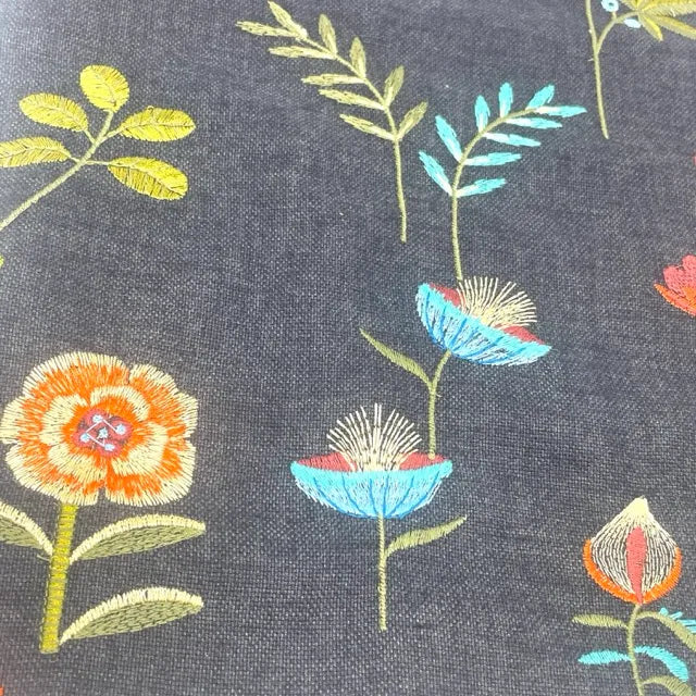 Blossom Botanical Embroidered Drapery Fabric by The Yard  | 54"Width | CL1210