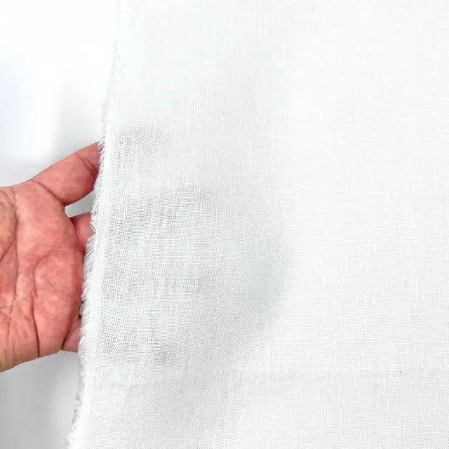 White Linen Flat Roman Shade with Pink Decorative Trims | CL1010