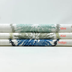 Retro Stitch Embroidery Linen Blend Fabric/54" Width/CL1018