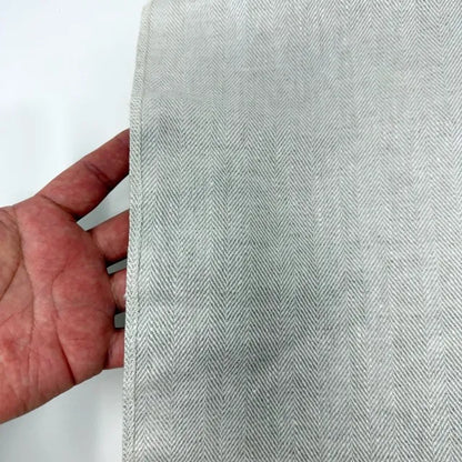 Herringbone 100% Natural Linen Fabric, 55"Width, CL1047