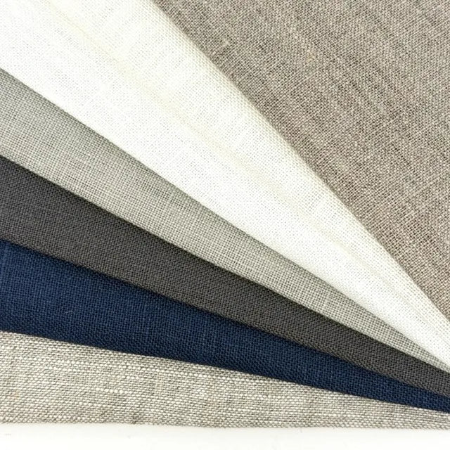 Double Width 100% Natural Linen Fabric by the Yard, 118"Width, CL1049