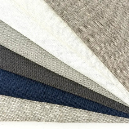 Double Width 100% Natural Linen Fabric by the Yard, 118"Width, CL1049