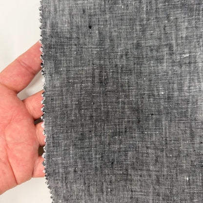 Ciel Double Width 100% Natural Linen Fabric Flat Roman Shade, CL1056
