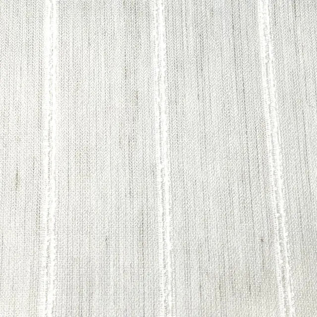 Stripe Embroidery Blend Linen Linen Flat Roman Shade, CL1060