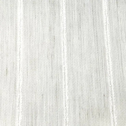 Stripe Embroidery Blend Linen Linen Flat Roman Shade, CL1060