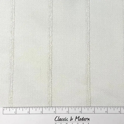 Stripe Embroidery Blend Linen Linen Flat Roman Shade, CL1060