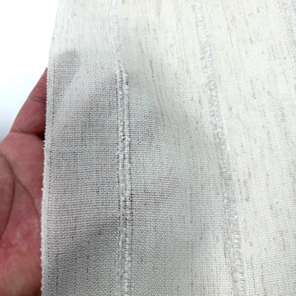 Stripe Embroidery Blend Linen Fabric, 118"Width, CL1060
