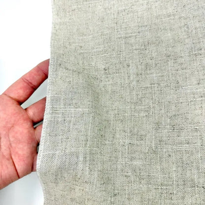 Solid Plain Sheer Net Linen Blend Fabric by the Yard, 118"Width, CL1063