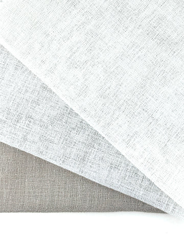 Textured Net Weave Faux Linen Fabric by the Yard / 118" Width / CL1071