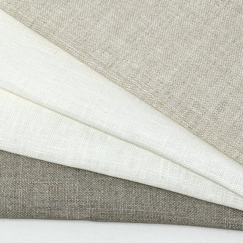 Medium Heavy Weight 100% Linen Weave Fabric by the Yard / 55" Wide / CL1120
