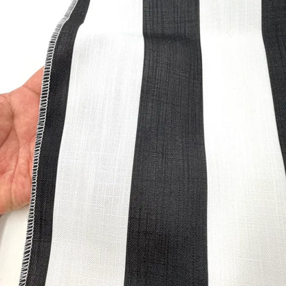 2" Stripe Faux Linen Fabric By The Yard, 57"Width, CL1092