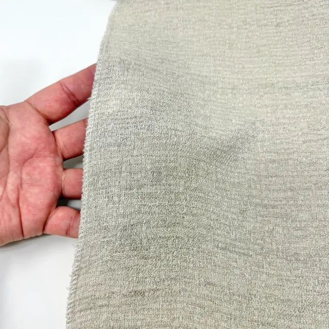 Textured Rustic Open Weave Linen Blend Fabric By The Yard, 54"Width, CL1101