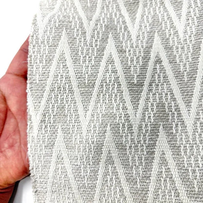 Textured Geometric Chevron Woven Blend Linen Fabric By The Yard, 57"Width, CL1140