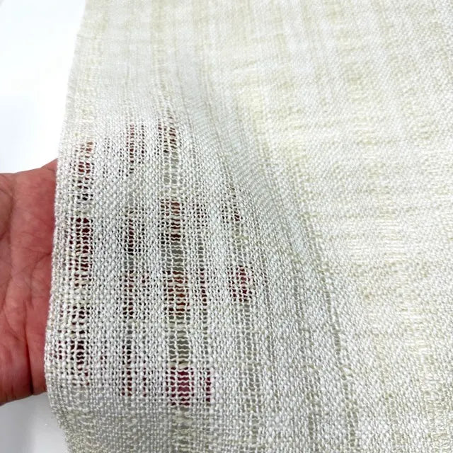 Textured Weaved Blend Linen Fabric by the Yard, 118"Width, CL1182