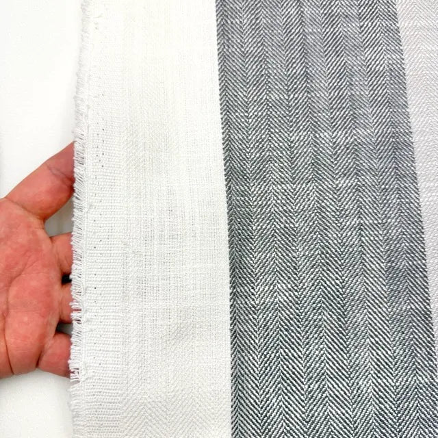 Modern Farmhouse Dark Stripe Flat Roman, CL1193