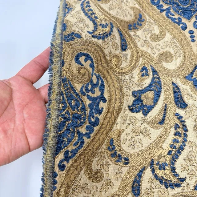 Classic Medallion Tapestry Jacquard Fabric Flat Roman Shade, CL1198