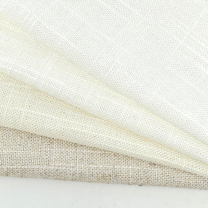 Solid Plain Sheer Net Linen Blend Fabric by the Yard / 118" Wide / CL1063 - Classic & Modern Home