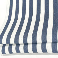 3/8" Narrow Thin Stripe 100% Natural Linen Fabric by the Yard / 57" Wide / CL1102