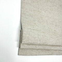 Solid Blend Medium Weight Linen Flat Roman Shade / CL1038