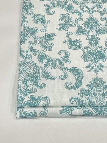 Embroidery Filigree Blend Sheer Linen Flat Relaxed Casual Roman Shade, Farmhouse contemporary Roman Shade/CL1059