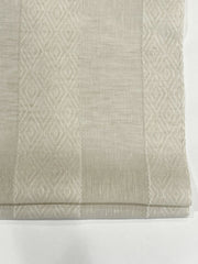 Geo Striped Blend Linen Flat Roman Shade, Window treatment/CL1138