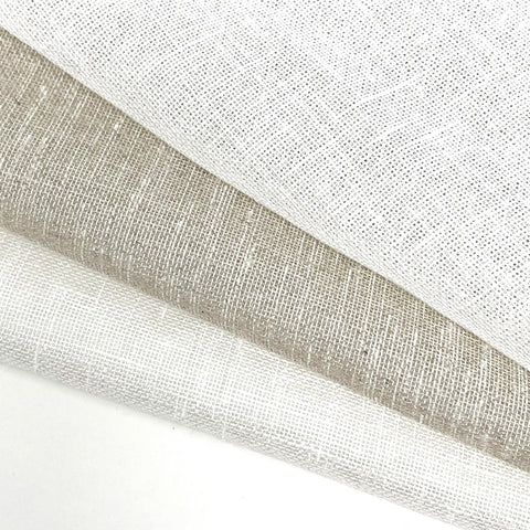 Textured Poly Sheer Linen Fabric / 57" Width / CL1099