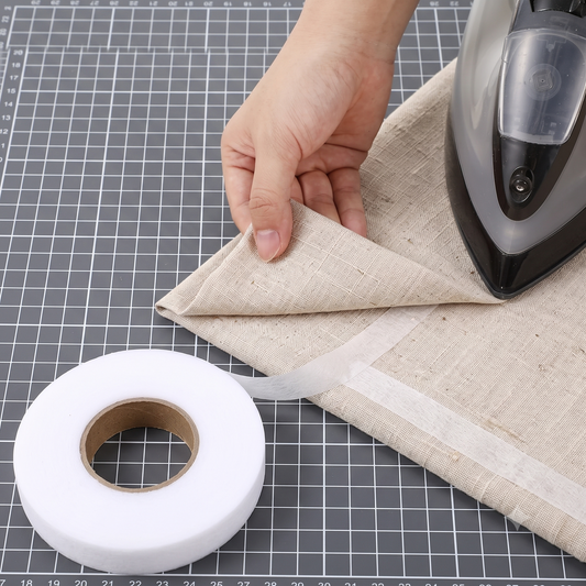 Iron-On Hemming Tape - No-Sew Fabric Fusible Bonding Web for Pants, Curtains, & Drapes | 70 Yards