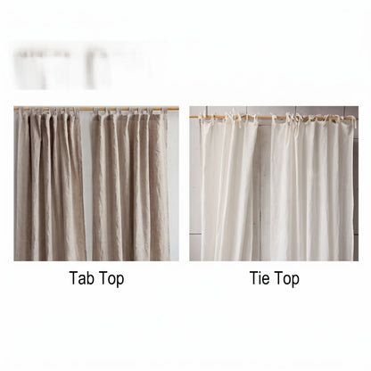 100% French Linen 50% blackout Room Darkening Drapery | CD1030