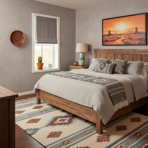 Gray 100% Natural Linen Flat Roman Shades with Banded White Decorative Trims/CL1010