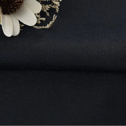 Solid Color Linen Cotton Fabric for Needlework, Embroidery and Patchwork, CA1001