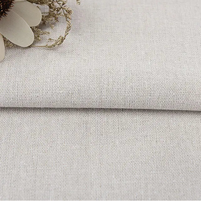 Solid Color Linen Cotton Fabric for Needlework, Embroidery and Patchwork, CA1001