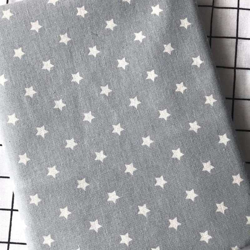Premium Printed Linen Cotton Blend Fabrics for Sewing, Embroidery, and Home Decor, CA1002