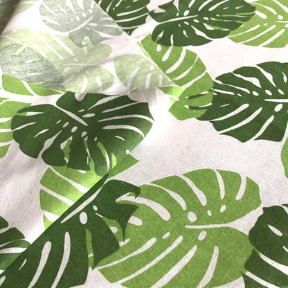 Premium Printed Linen Cotton Blend Fabrics for Sewing, Embroidery, and Home Decor, CA1002