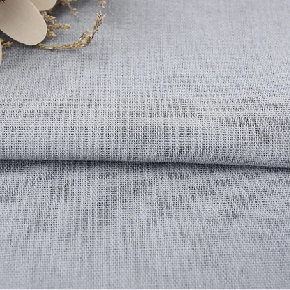 Solid Color Linen Cotton Fabric for Needlework, Embroidery and Patchwork, CA1001