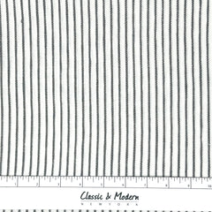 1/2" Narrow Stripe Natural Linen Fabric Custom Relaxed Casual Roman Shade/CL1002