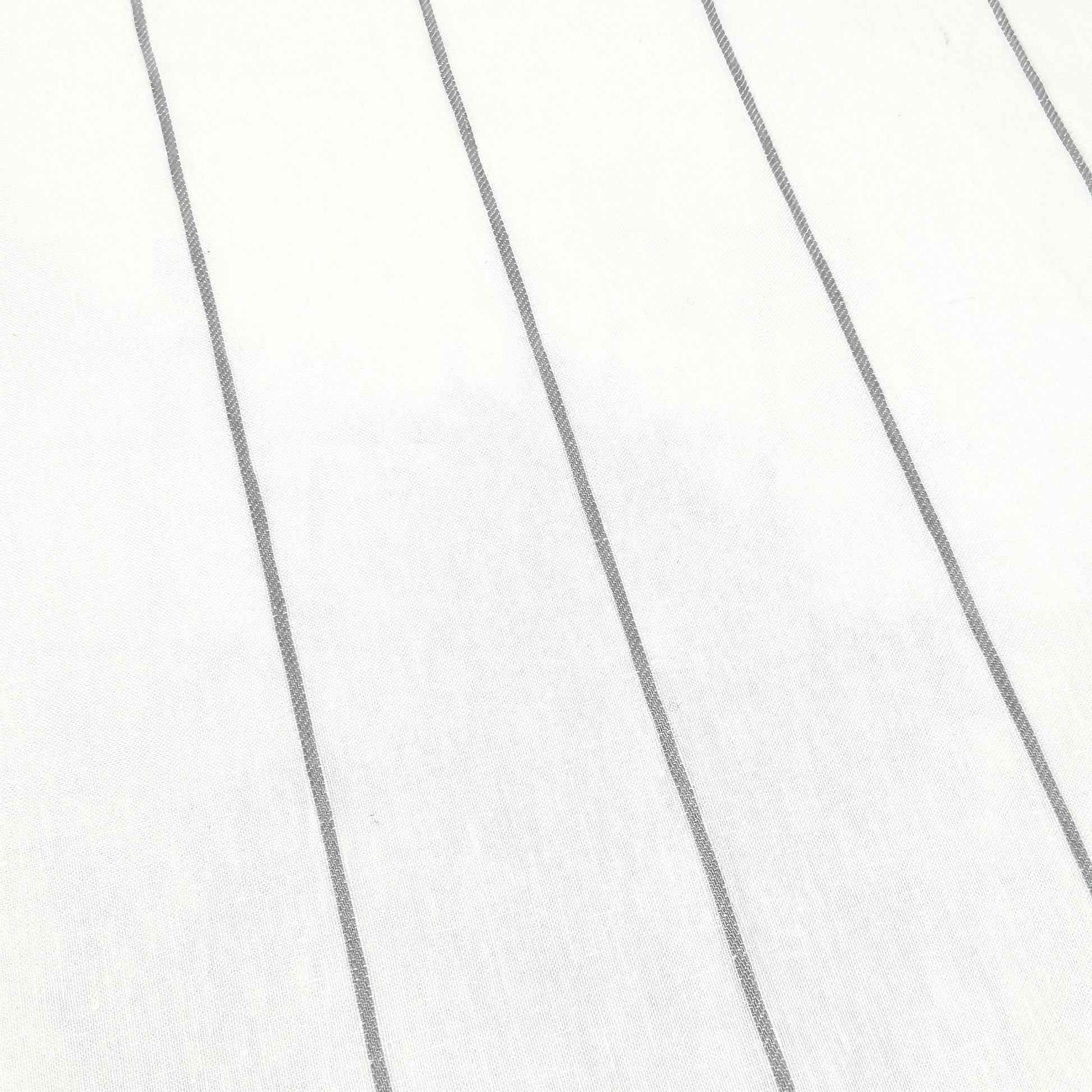 Wide Thin Striped 100% Linen Custom Made Flat Roman Shade/CL1003 - Classic & Modern Home