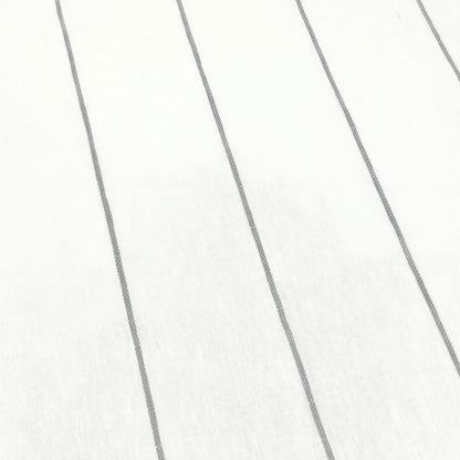 Wide Thin Striped 100% Linen Custom Made Flat Roman Shade/CL1003 - Classic & Modern Home