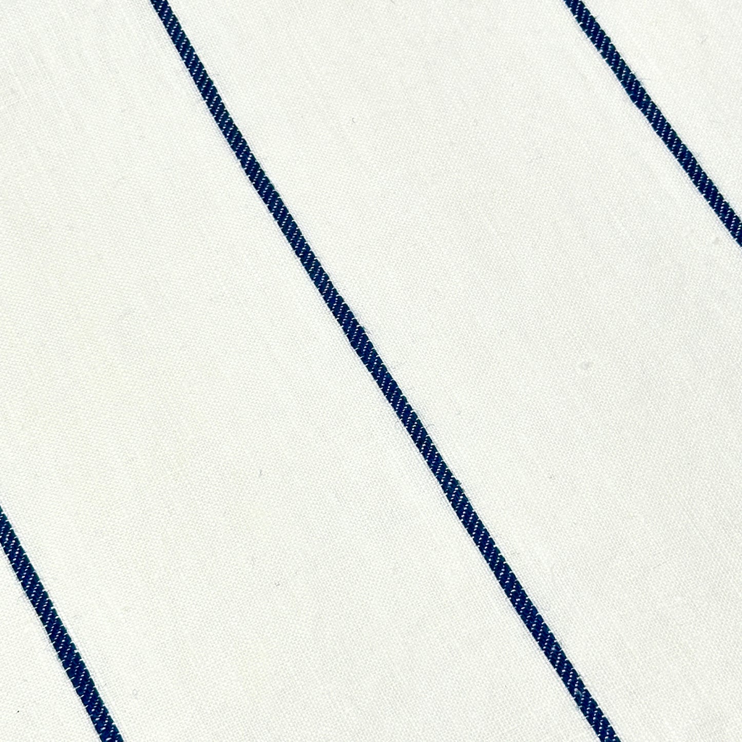 Wide Thin Striped 100% Linen Custom Made Flat Roman Shade/CL1003 - Classic & Modern Home